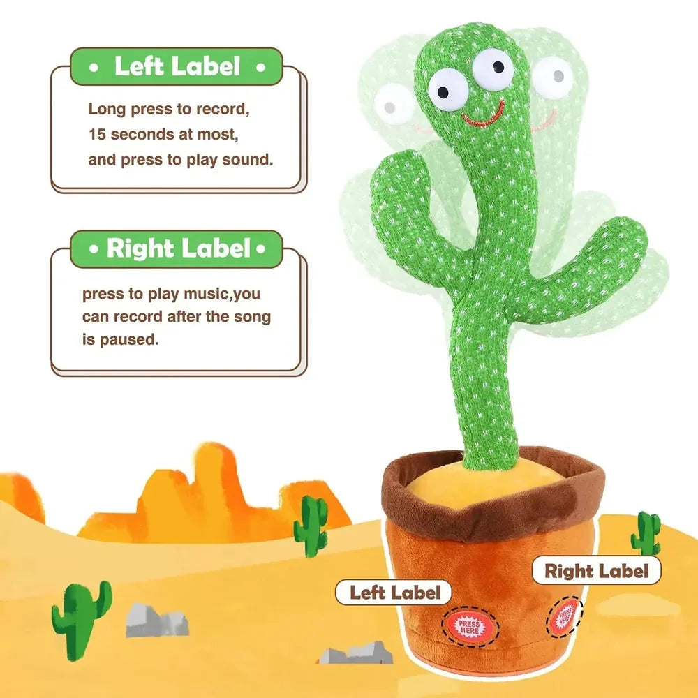 Cactus Toy Dancing Talking USB Rechargeable