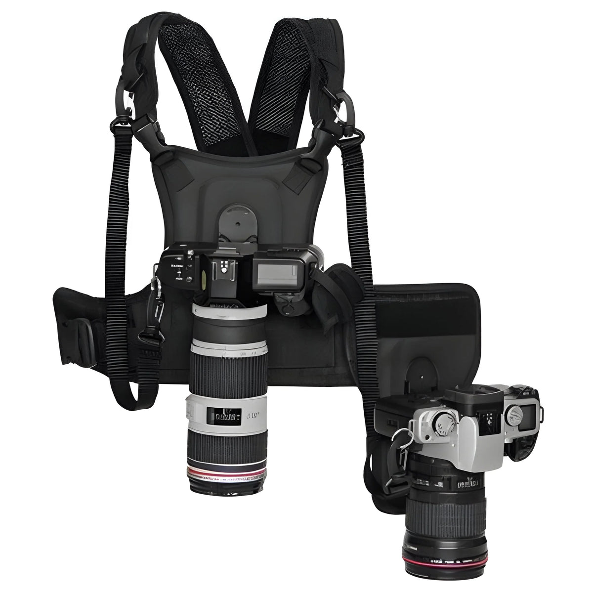 Camera Chest Harness Dual Camera Mount & Side Holster