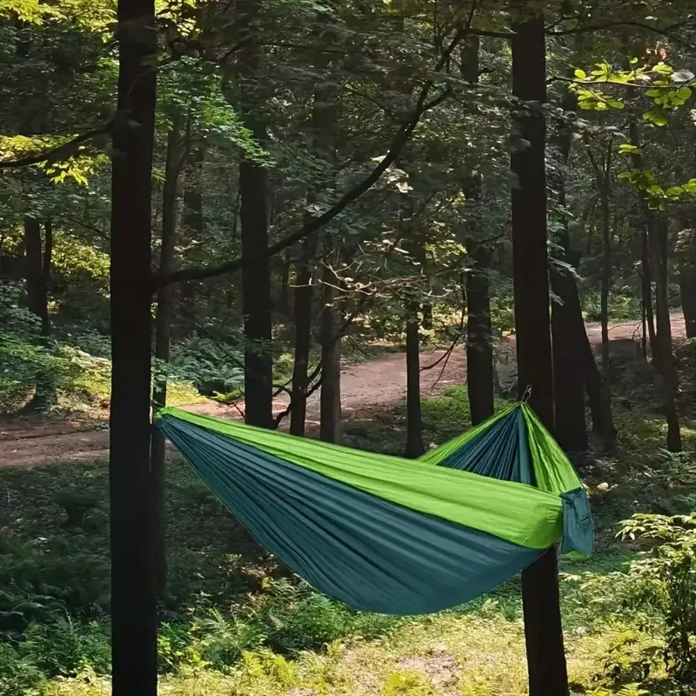 Camping Hammock Lightweight Packable Breathable Parachute Nylon Supports 551 Lb