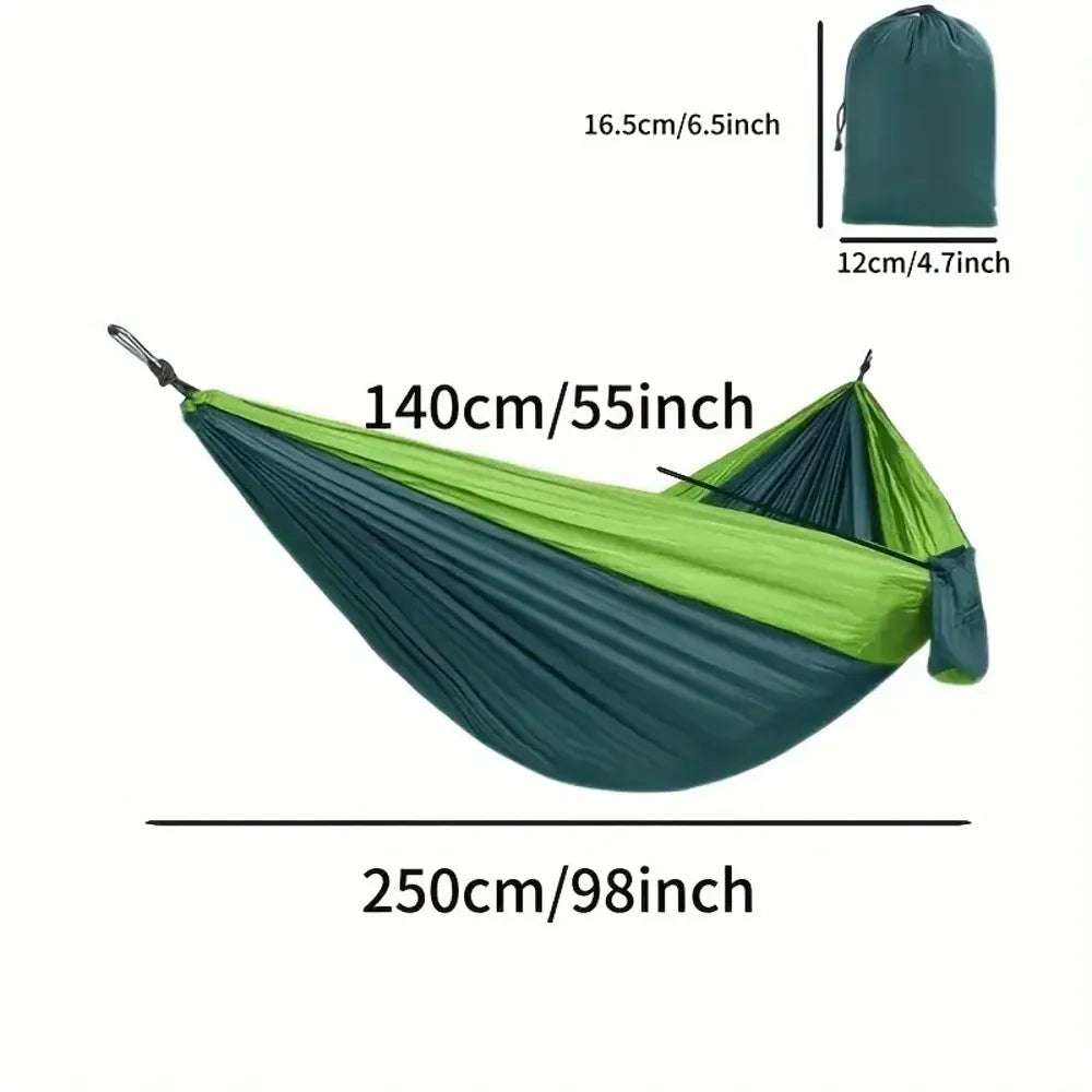 Camping Hammock Lightweight Packable Breathable Parachute Nylon Supports 551 Lb