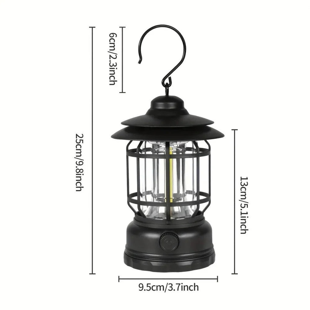 Camping Lantern Rechargeable Dimmable 6-Hour Runtime