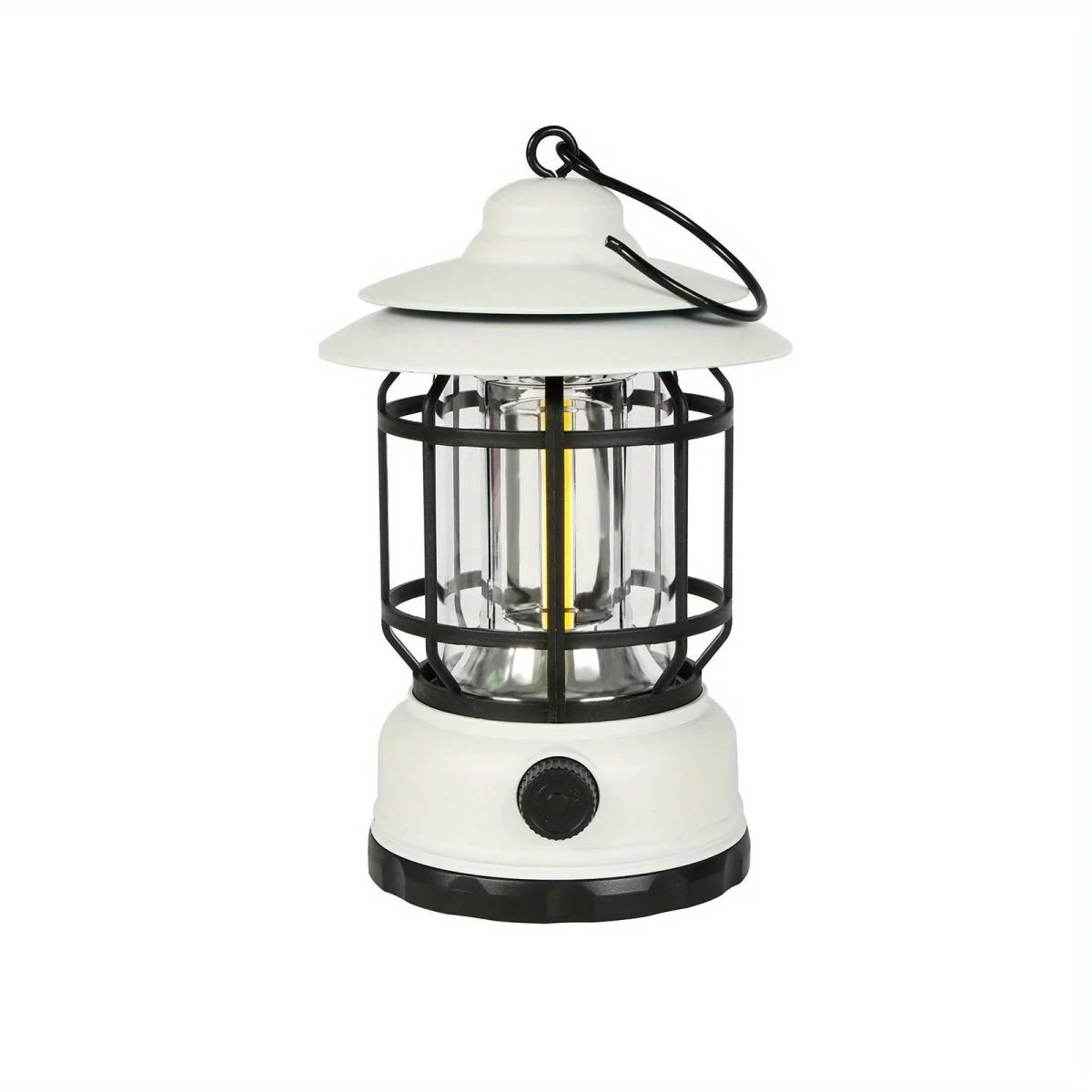 Camping Lantern Rechargeable Touch & Rotary Dial 6-Hour Runtime