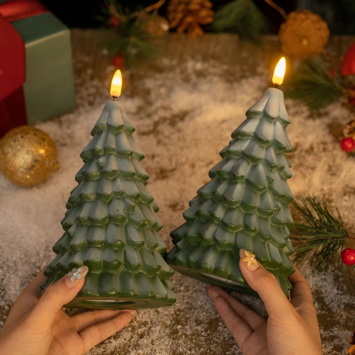 Candle Christmas Tree Clean Burning Non-Toxic