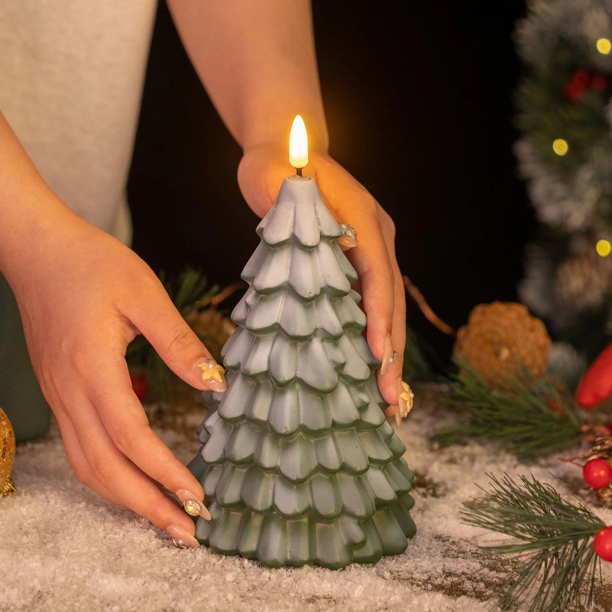 Candle Fir Tree Scented Eco-Friendly Wax