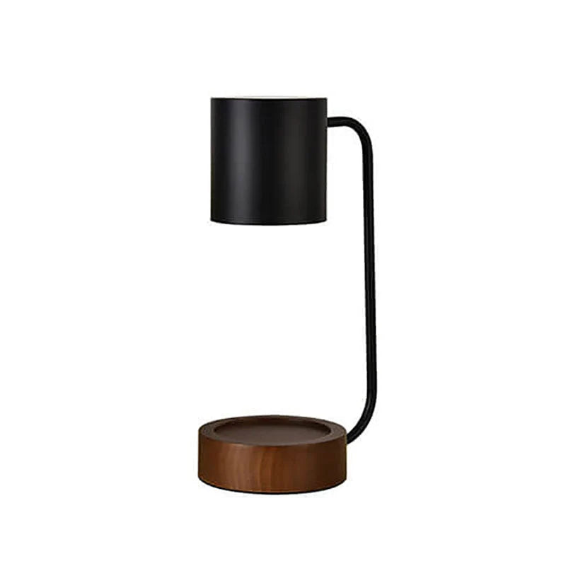 Candle Warmer Lamp Solid Wood Flameless Dimmable Timer
