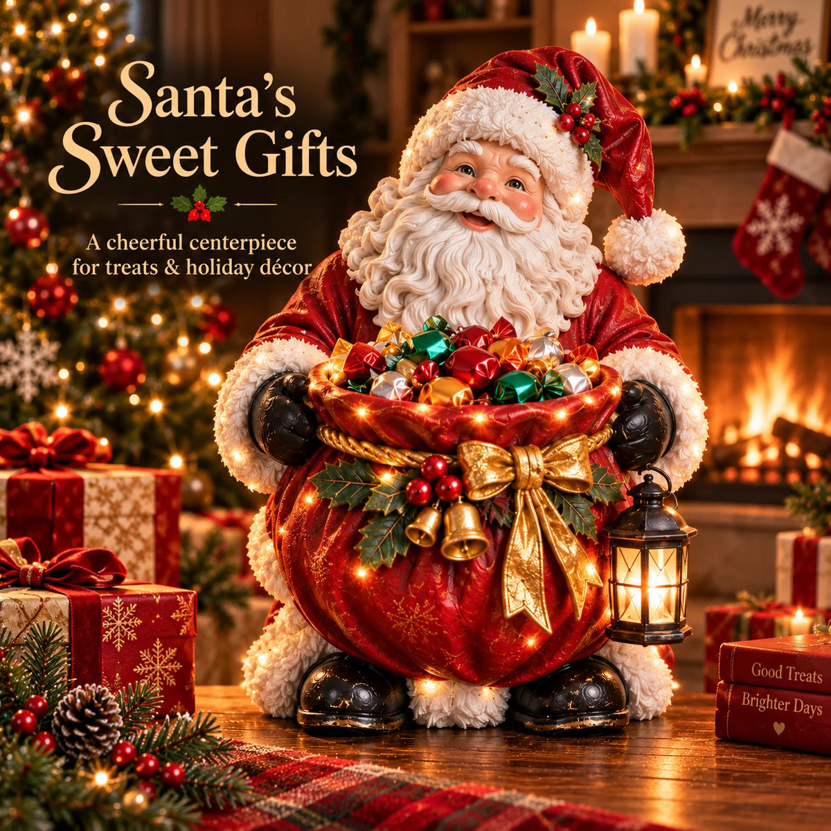 Candy Bowl Lighted Christmas Character Design
