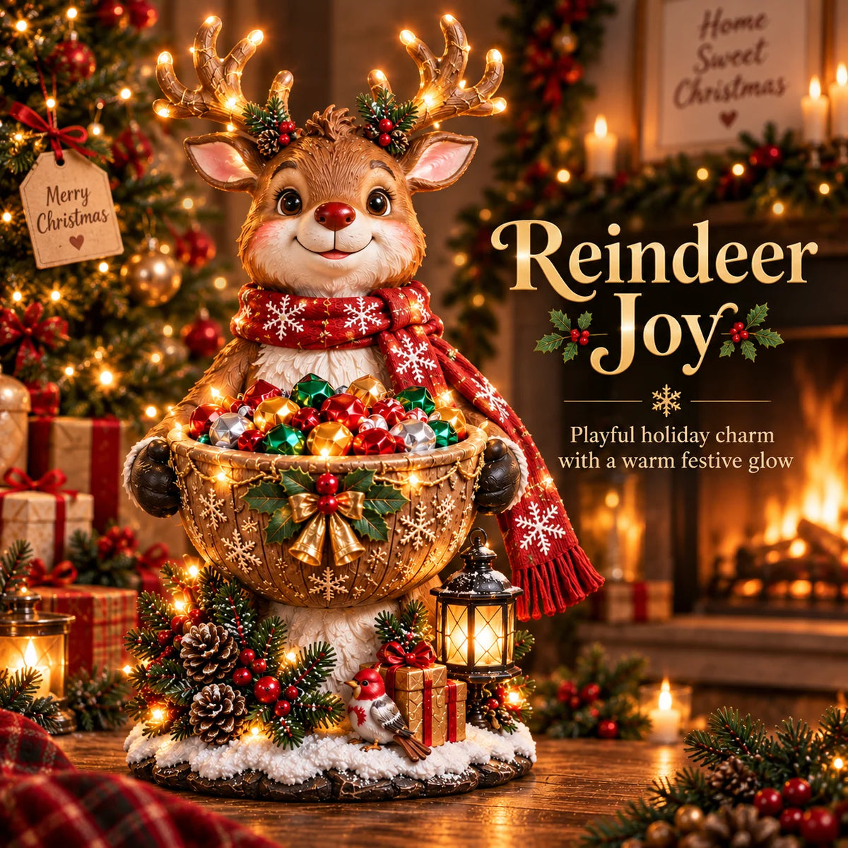 Candy Bowl Lighted Festive Character Design