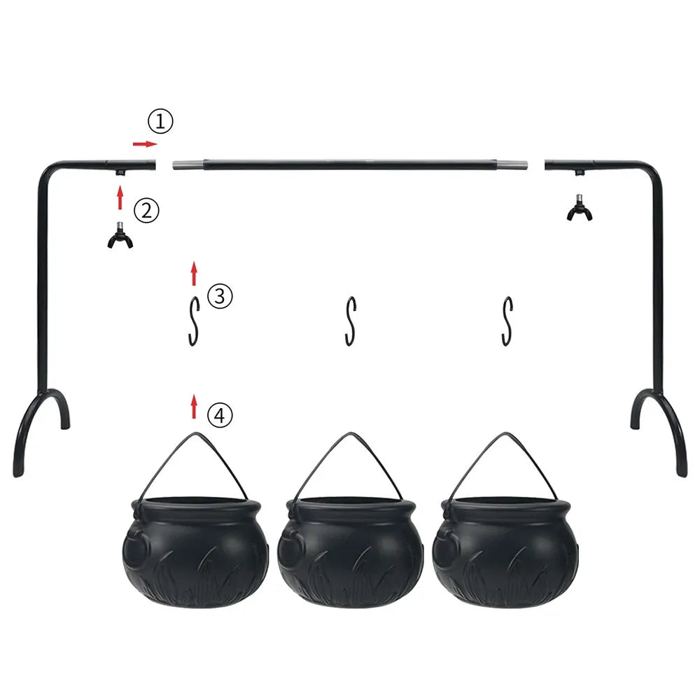 Candy Bowls Witch-Themed Plastic Set of 3