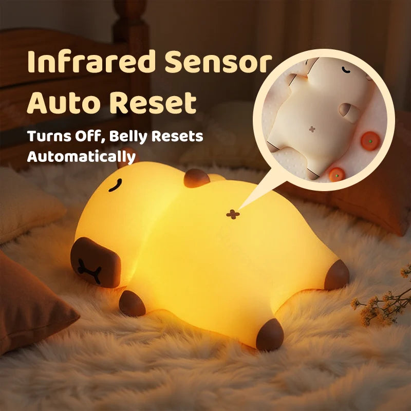 Capybara Night Light Breathing Motion Snoring Sound