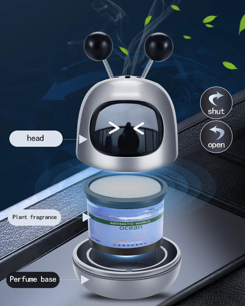 Car Air Freshener Cartoon Design Scent Tablet Included