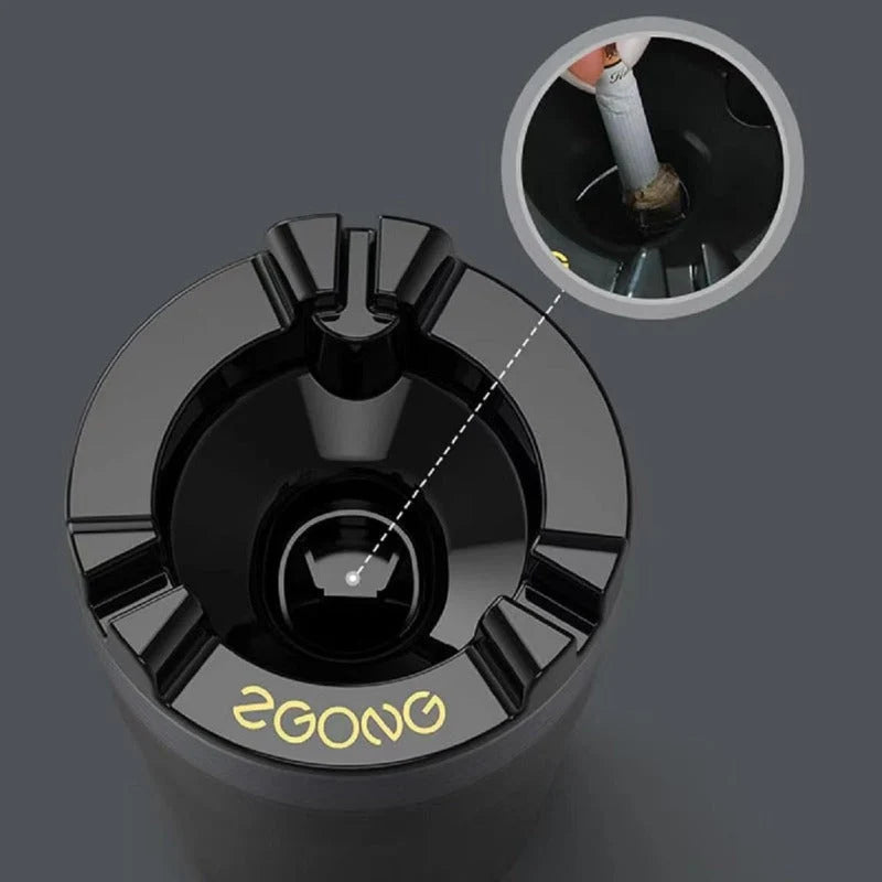 Car Ashtray One-Touch Water Extinguisher Odorless 50-Butt Capacity