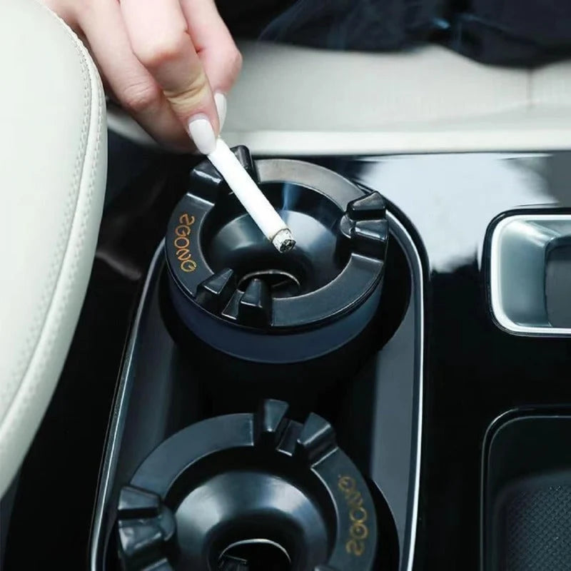 Car Ashtray One-Touch Water Extinguisher Odorless 50-Butt Capacity