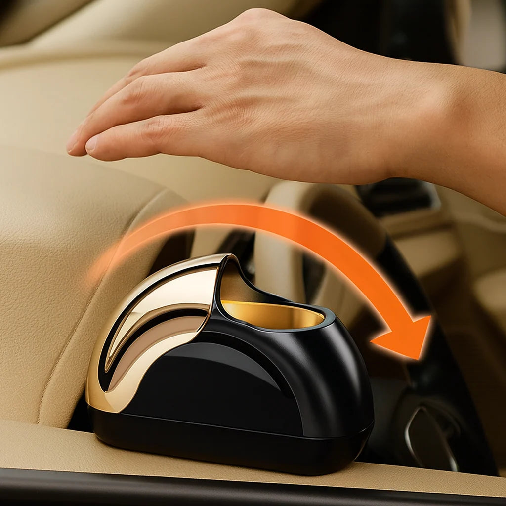 Car Ashtray Windproof Sealed Design Built-In LED Light
