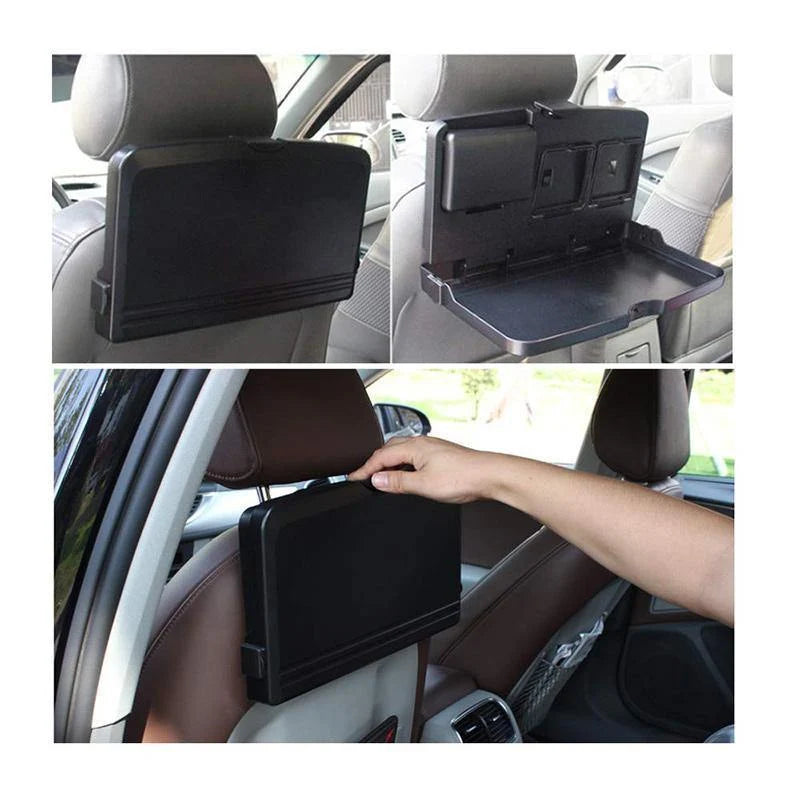 Car Backseat Table Foldable Multi-Layer Storage