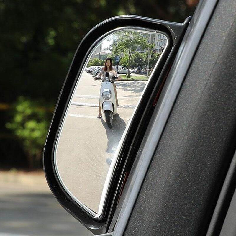 Car Blind Spot Mirror Adhesive Mount Compact Design