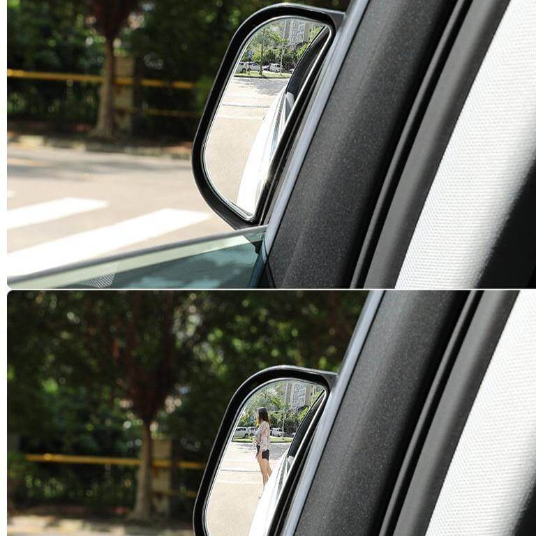 Car Blind Spot Mirror Adhesive Mount Compact Design