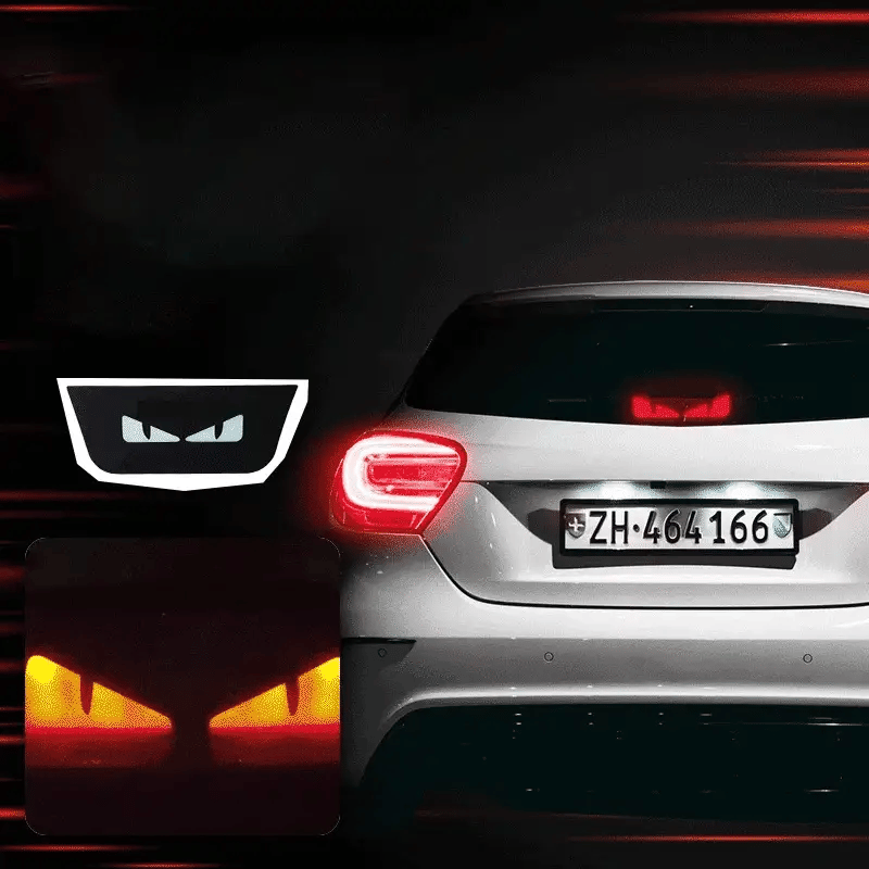 Car Brake Light Decal Scary Eyes Self-Adhesive Acrylic