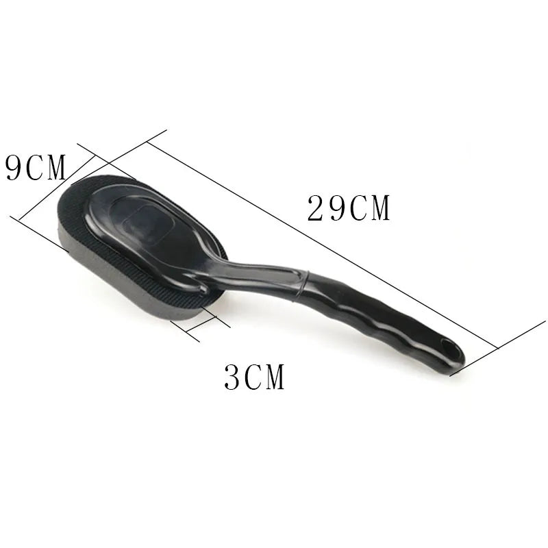 Car Cleaning Brush Soft Bristles Scratch-Free Ergonomic Handle