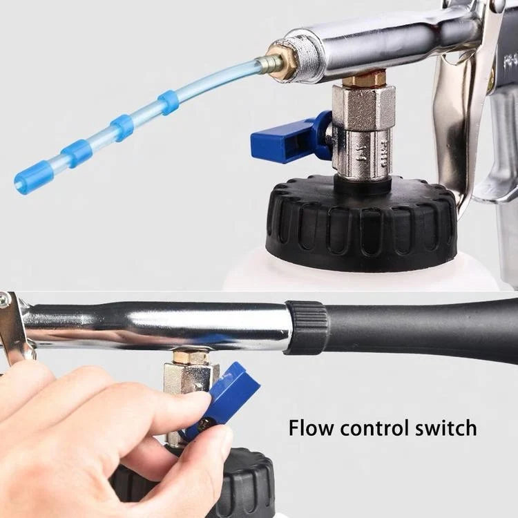 Car Cleaning Gun Air-Powered Oscillating Nozzle 1L Reservoir