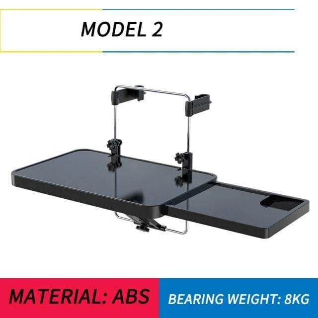 Car Desk Dual-Mount With Pull-Out Storage Drawer