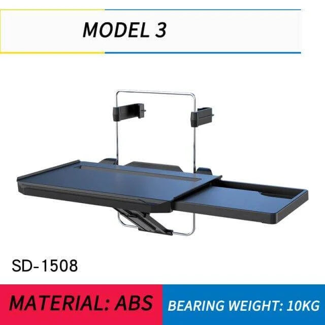 Car Desk Dual-Mount With Pull-Out Storage Drawer