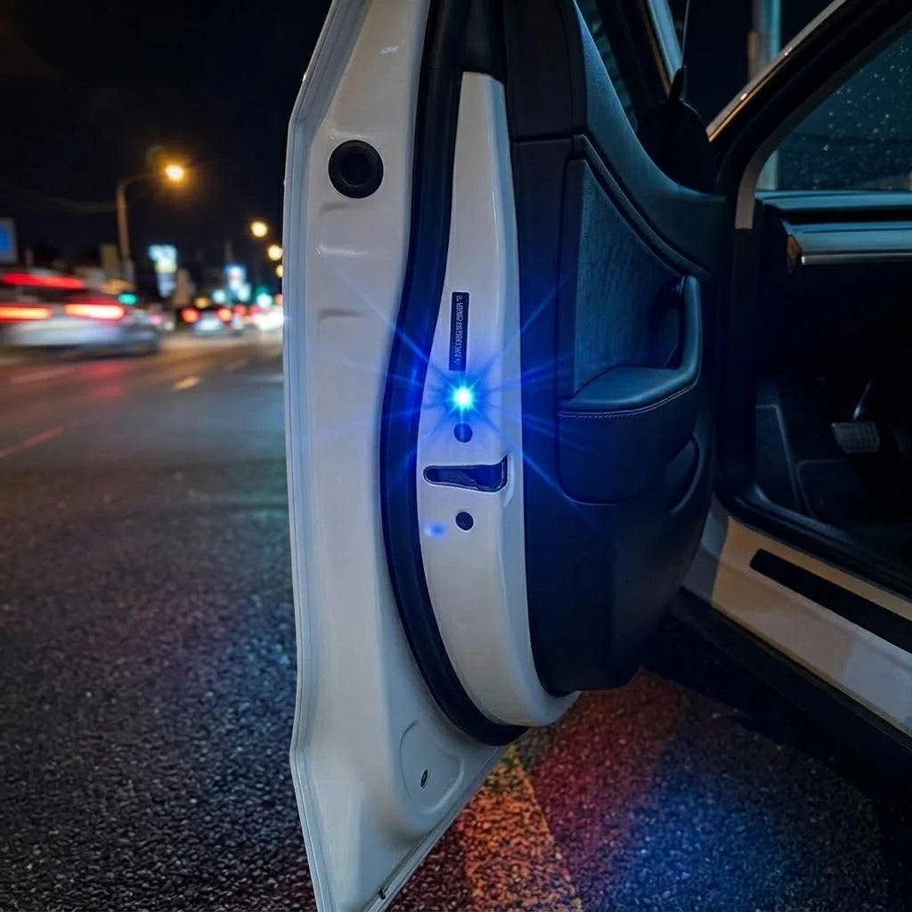 Car Door Warning Lights Wireless Automatic Flashing Waterproof