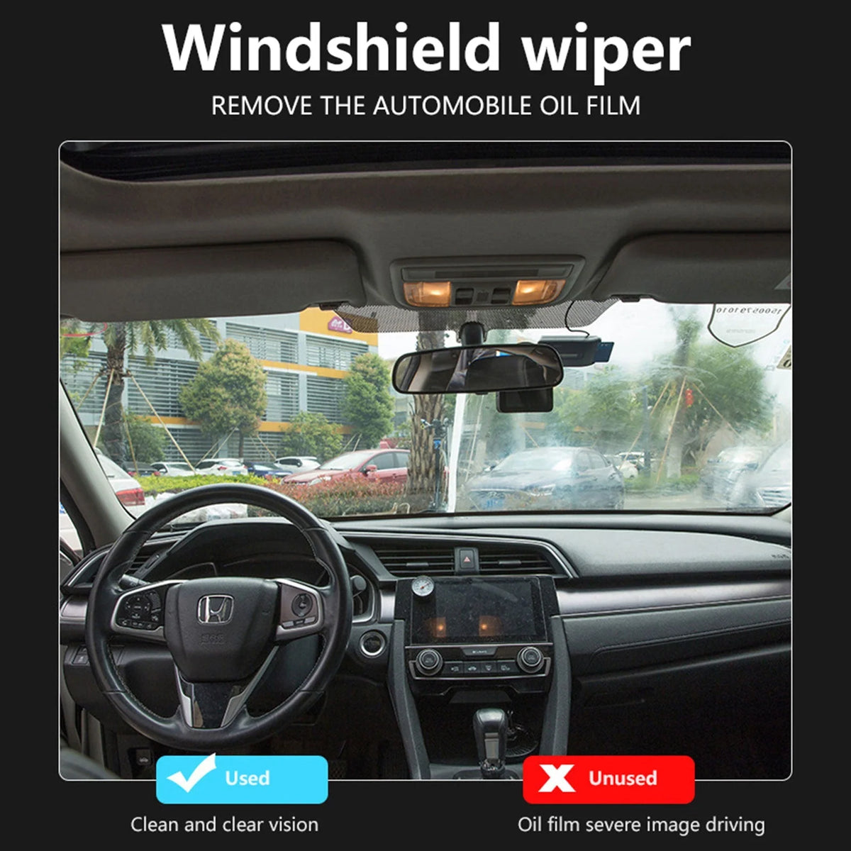 Car Glass Cleaner Set Anti-Fog Rainproof Oil Film Removal