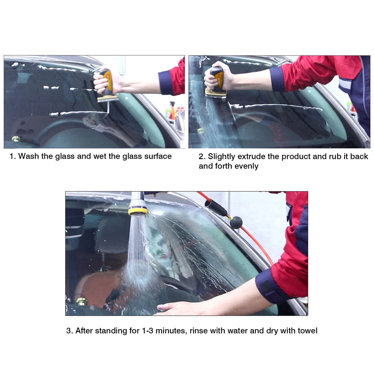 Car Glass Cleaner Set Anti-Fog Rainproof Oil Film Removal