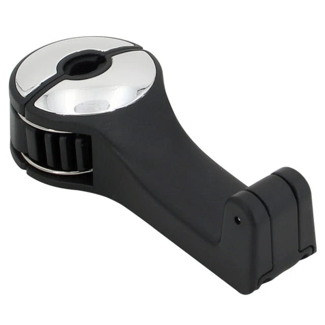Car Headrest Phone Holder & Bag Hanger 360° Swivel