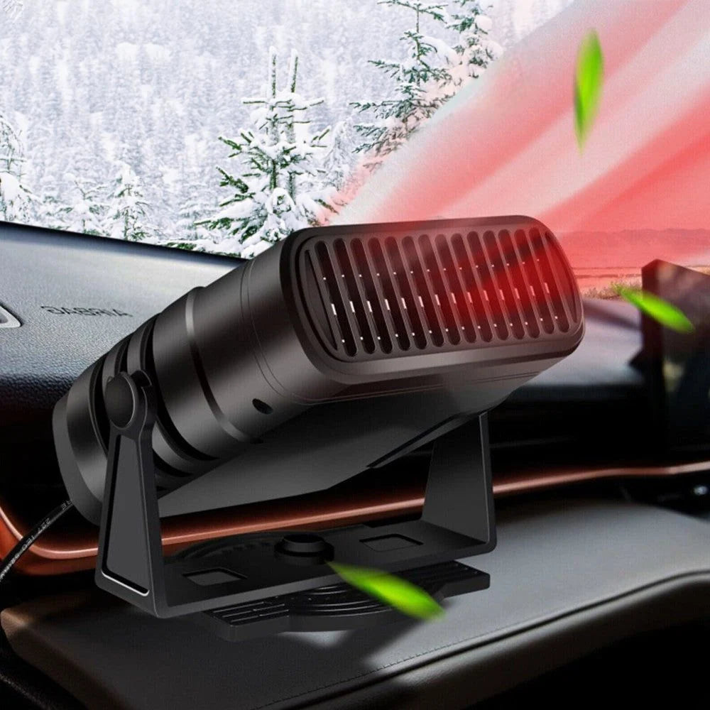 Car Heater Fan 12V 360° Rotating Heating & Cooling Modes