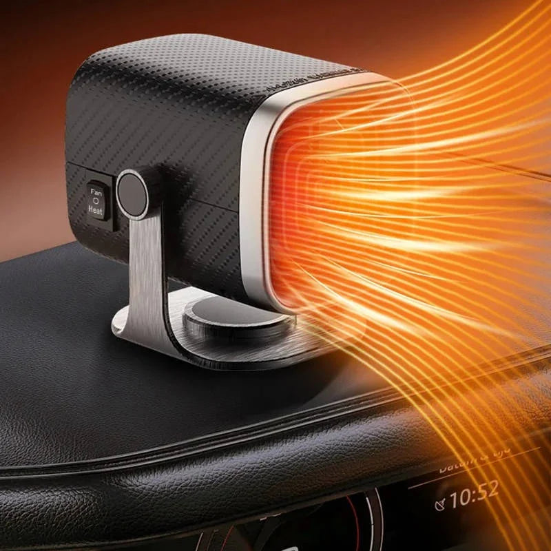 Car Heater & Windshield Defroster Ceramic 360° Rotating Airflow