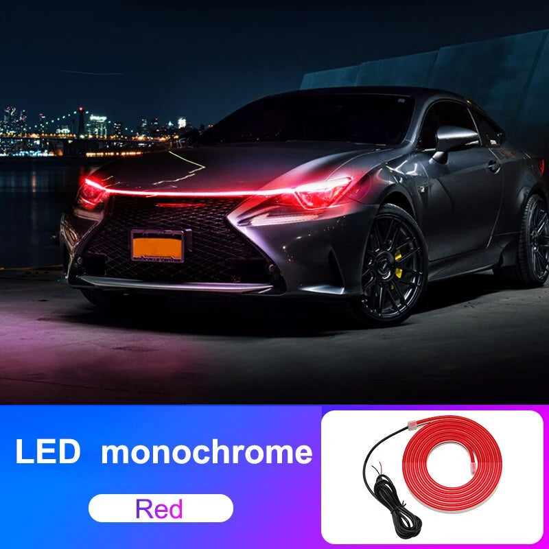 Car Hood LED Light Strip Flexible Waterproof 12V