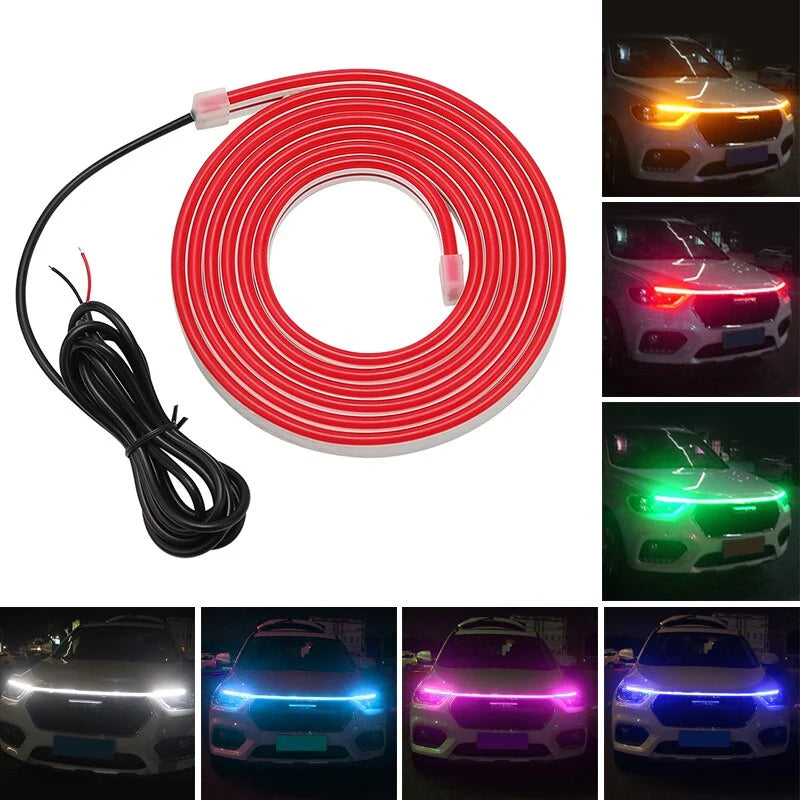 Car Hood LED Light Strip Flexible Waterproof 12V