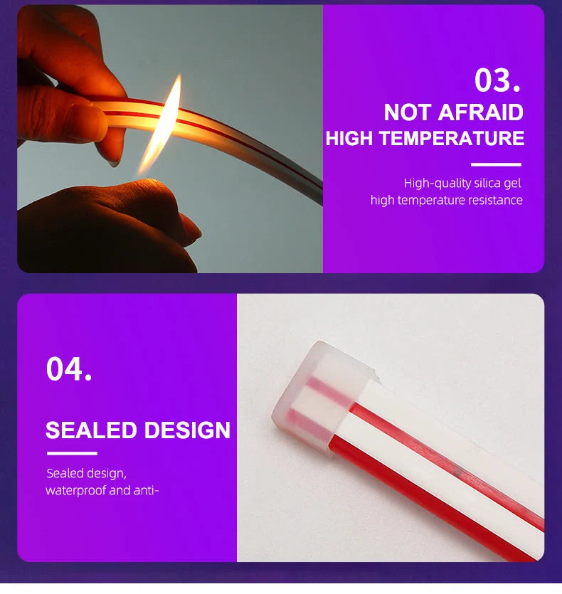 Car Hood LED Light Strip Flexible Waterproof 12V