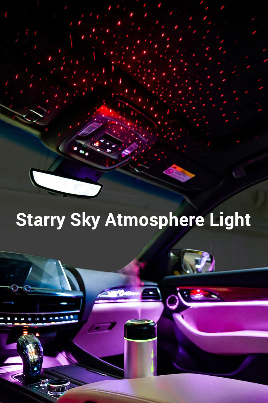 Car Humidifier 300ml Tank USB Powered Adjustable Mist
