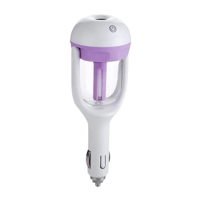 Car Humidifier Ultrasonic Cool Mist 1.7 Oz Tank Auto-Off