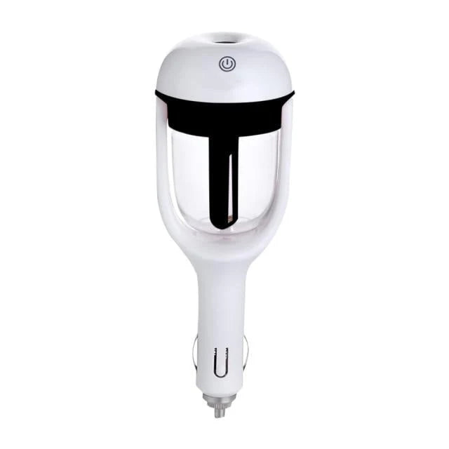 Car Humidifier Ultrasonic Cool Mist 1.7 Oz Tank Auto-Off