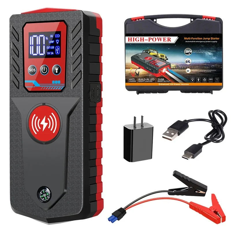 Car Jump Starter 8000A Power Bank LED Flashlight