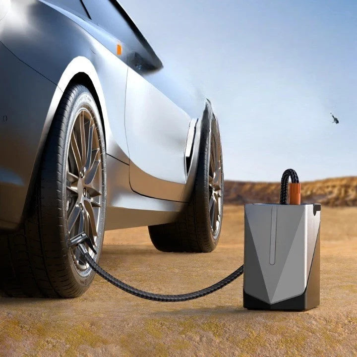 Car Jump Starter Power Bank & Built-In Air Compressor