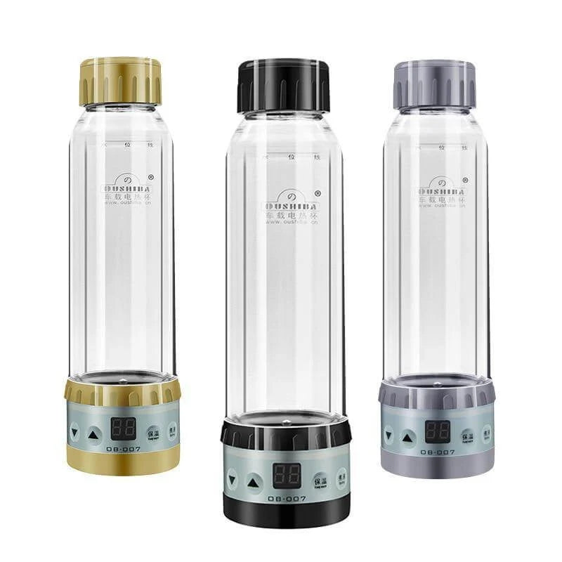 Car Kettle Cigarette Lighter Powered Borosilicate Glass 280ml