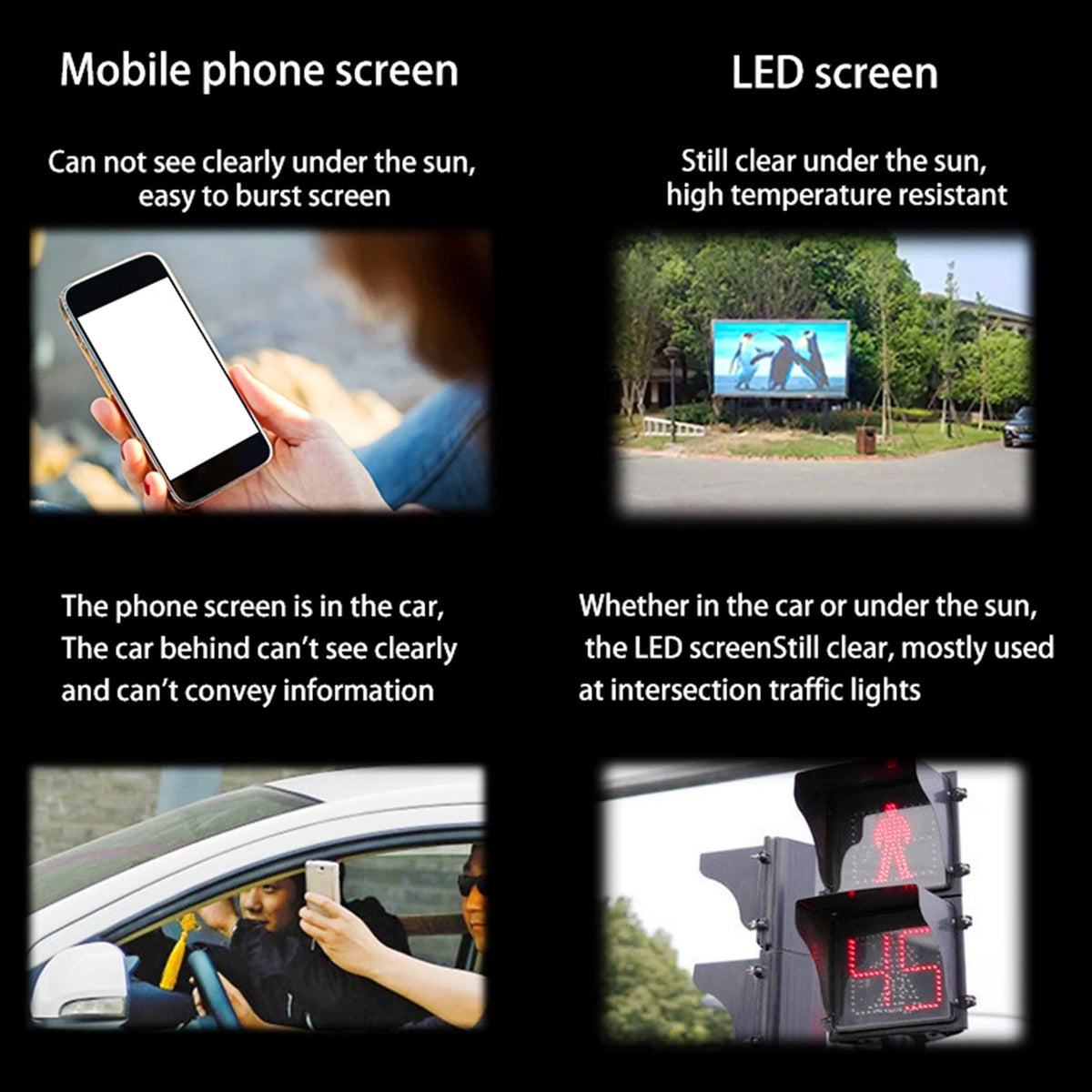 Car LED Display Bluetooth & Voice Controlled Custom Messages