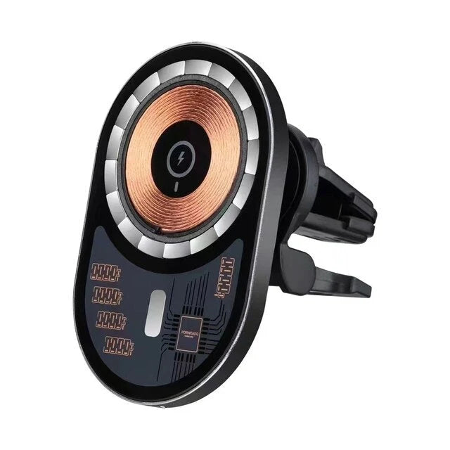 Car Phone Charger Magnetic Wireless Charging Type-C