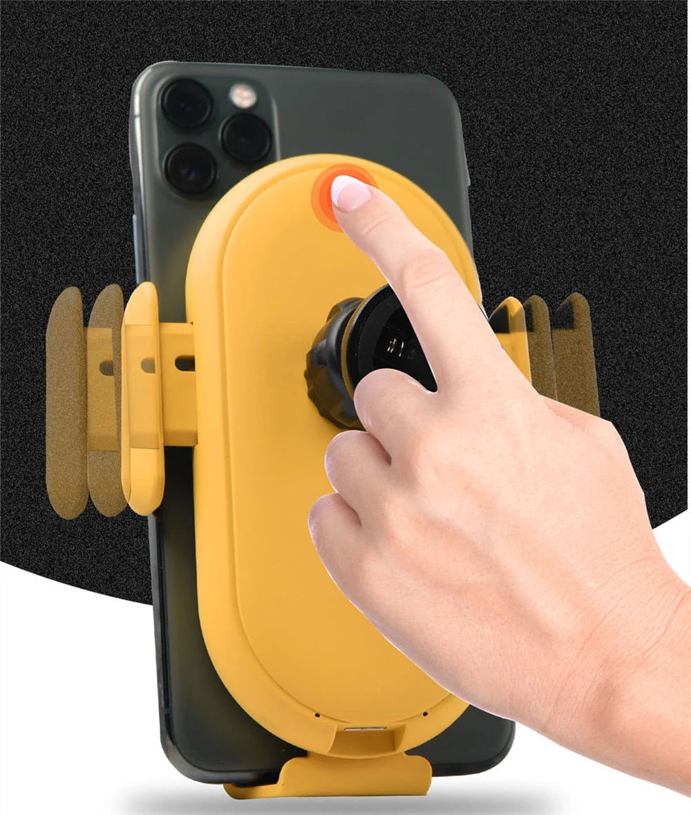 Car Phone Charger Mount Automatic Clamping 15W Wireless Charging Air Vent