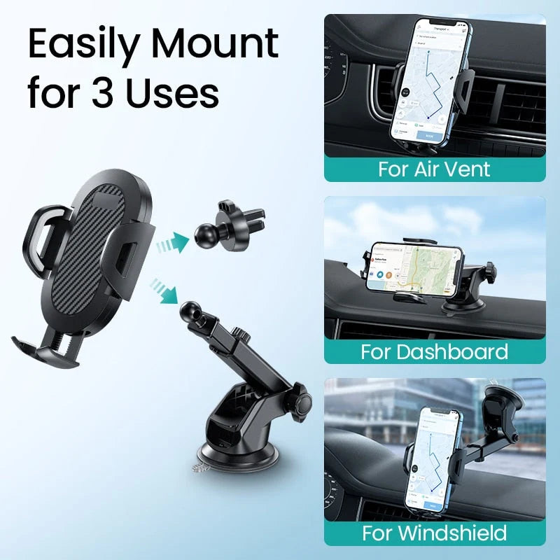 Car Phone Holder Adjustable 360° Rotating Mount