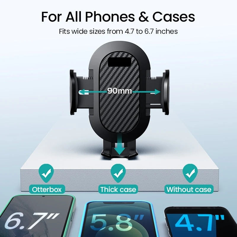 Car Phone Holder Adjustable 360° Rotating Mount