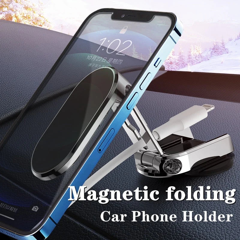 Car Phone Holder Magnetic Dashboard Mount 360° Rotation