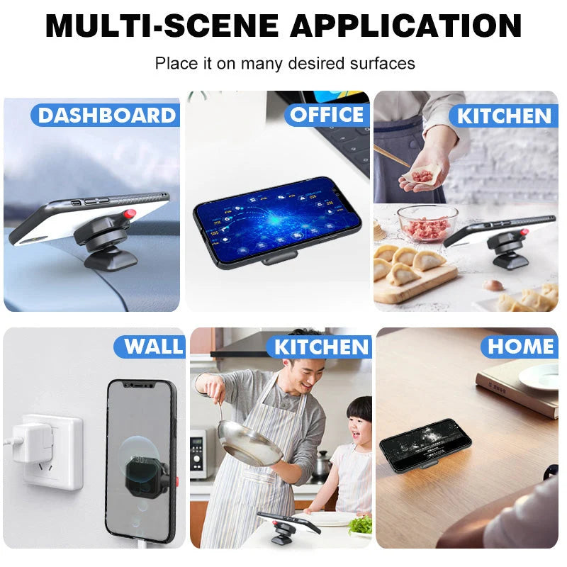 Car Phone Holder Magnetic Quick-Mount 360° Rotation