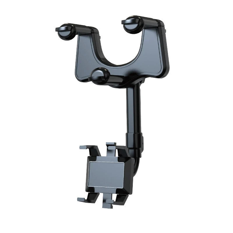 Car Phone Holder Rearview Mirror Mount Rotating Universal Fit