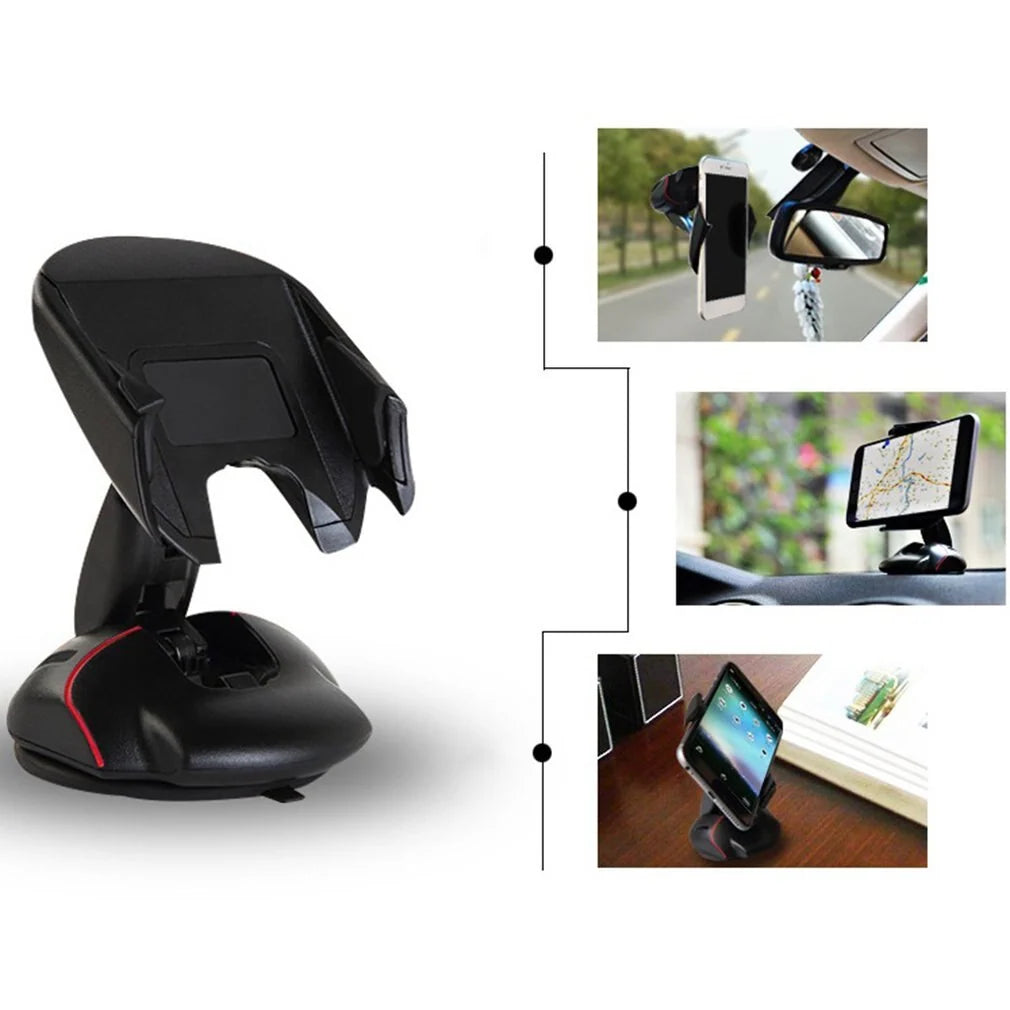 Car Phone Holder Strong Suction Foldable Design