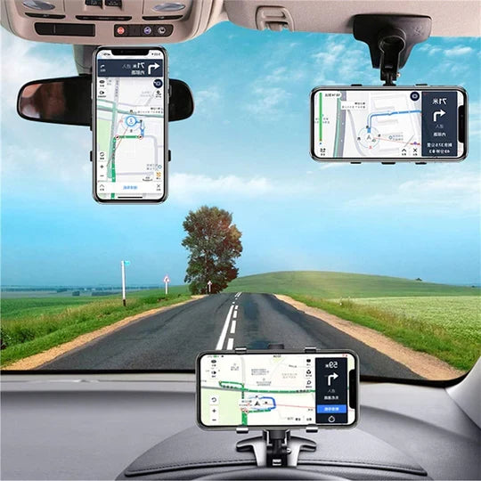 Car Phone Holder Universal Fit 360 Degree Rotation